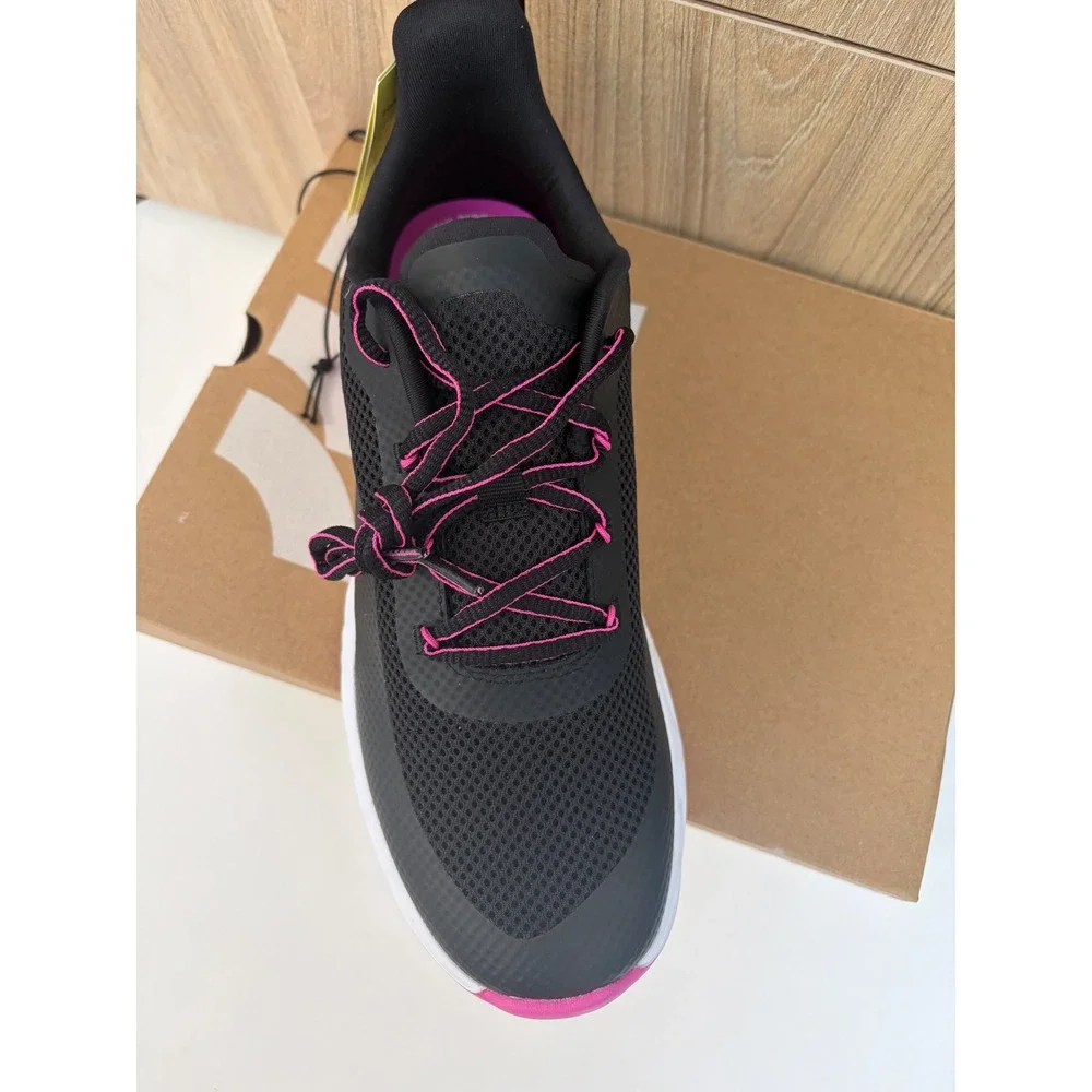 All in Motion Womens Camden Sneakers Black Pink Cushion IQ Tech Size 6 NEW
